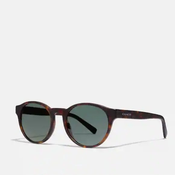 Coach Wythe Round Unisex Sunglasses Style # L1095 - MATTE DARK TORTOISE NWT - Picture 1 of 1